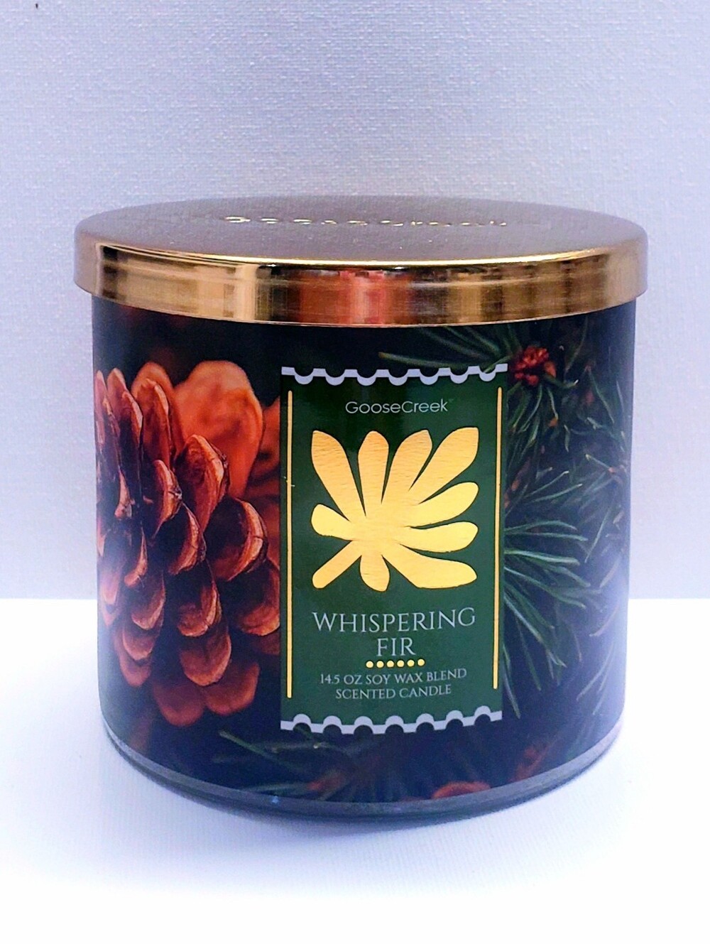 Goose Creek WHISPERING FIR Large 3-Wick Scented Candle, 14.5 Oz